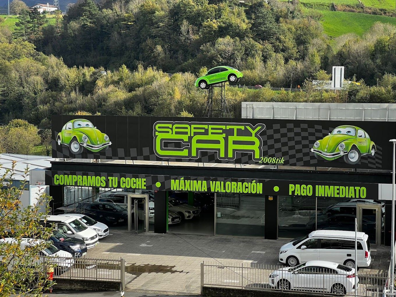 Fachada de Safety Car Elgoibar Guipúzcoa, concesionario de coches de segunda mano